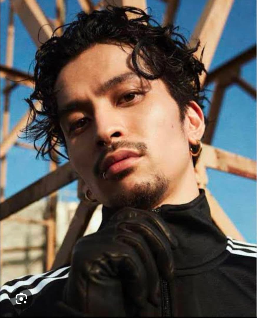 SILVER925 ゴールドピアス　フープ　24KGP　常田大希風