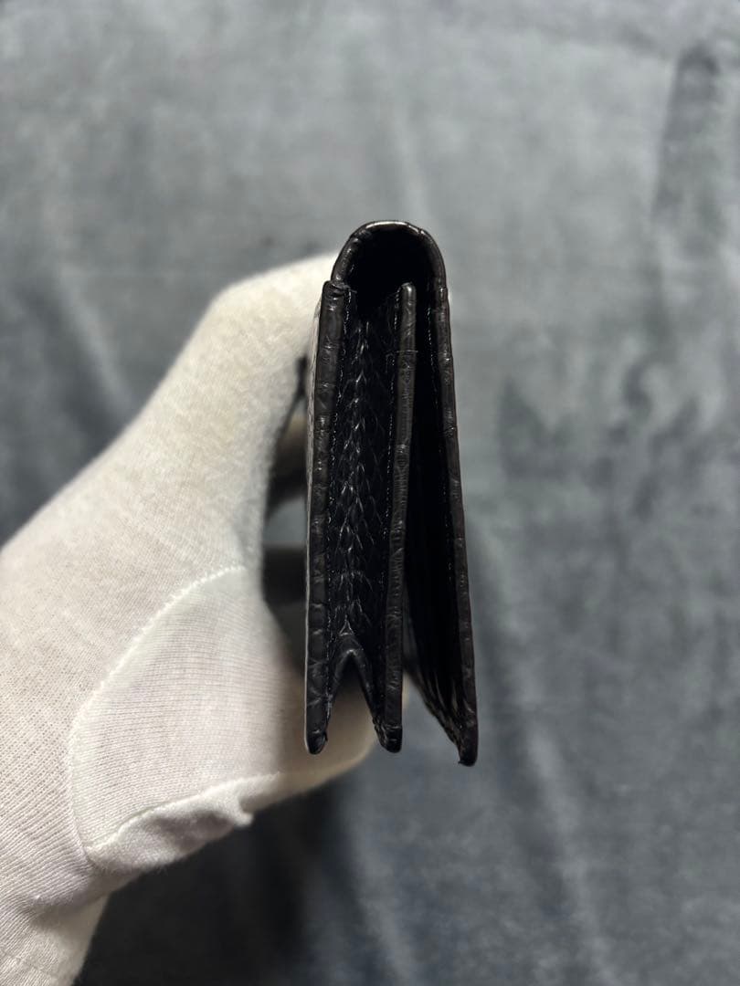 最終価格　TOKYO CROCODILE マットクロコ　無双　縦取り　名刺入れ