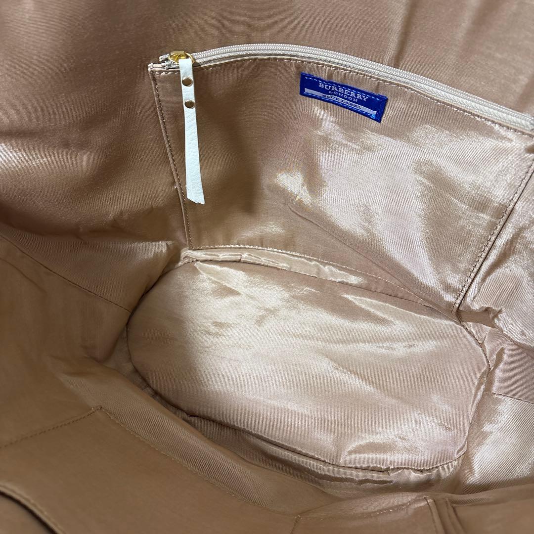 新品 未使用タグ付き BURBERRY BLUE LABAL かごバッグ