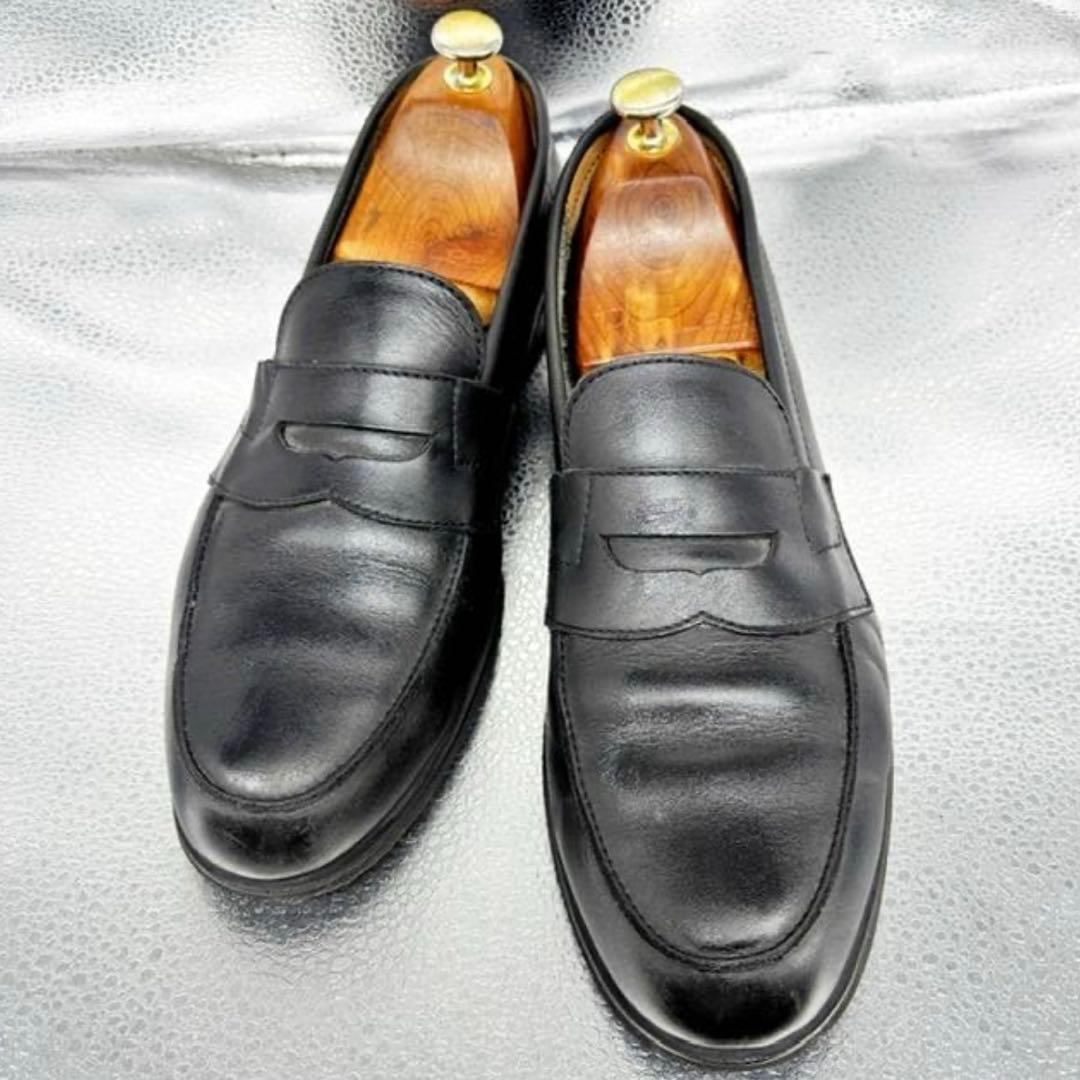 【美品】25.5 26 REGAL リーガル ローファー 22DL 黒 ビブラム