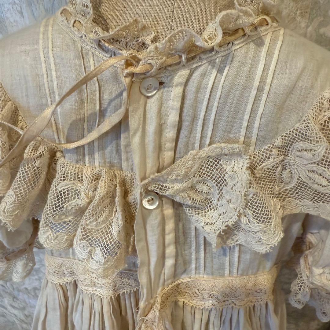 ヴィンテージドールトルソーとアンティークレースドールドレスのセット