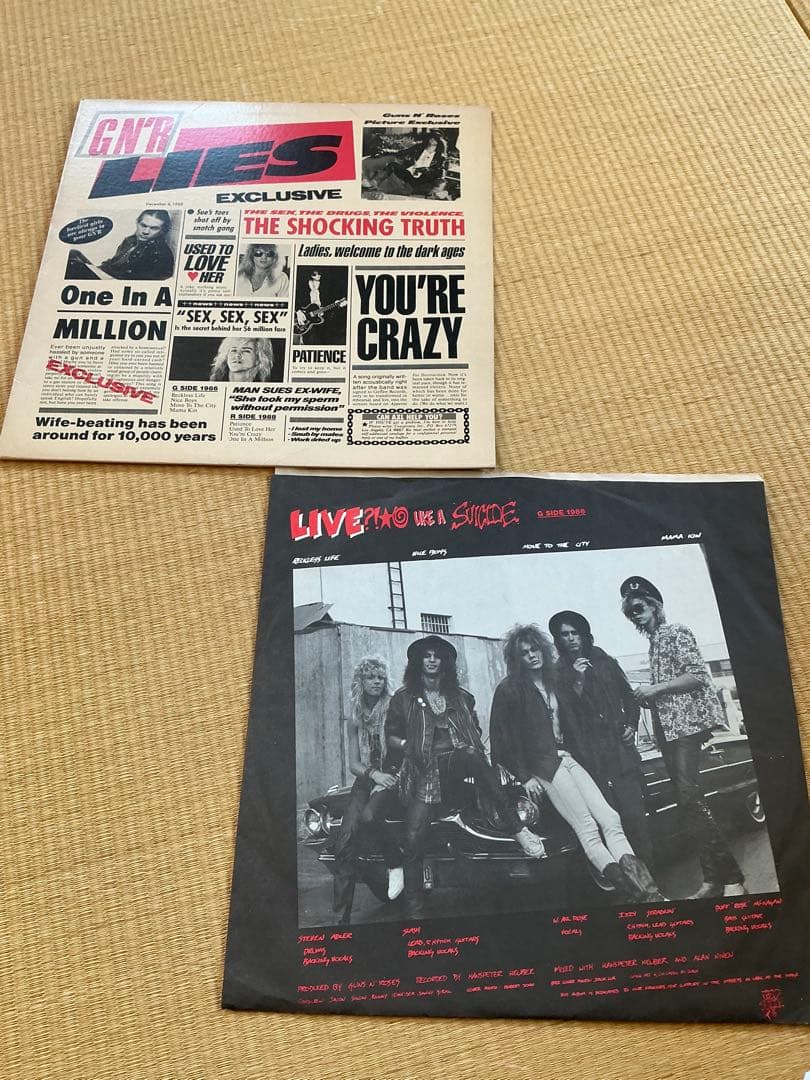 guns n' roses. LP 2枚セット