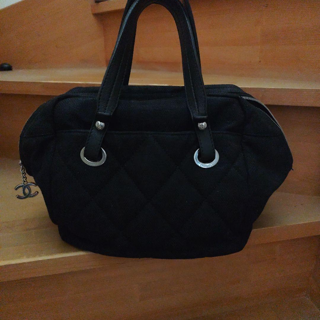 CAHNEL パリビアリッツ　マトラッセ　ハンドバッグ　ブラック