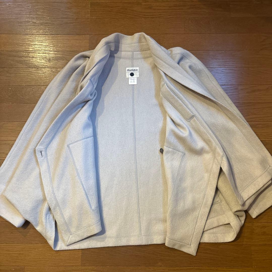 Plantation イッセイミヤケ期 ライトグレー ケープコート