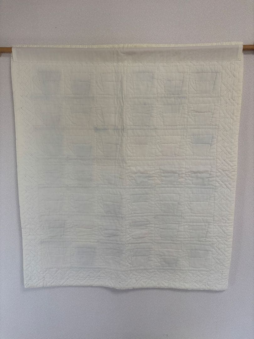 カップデザインのパッチワーク　タペストリー　ハンドメイド　壁掛け　洋風　カフェ