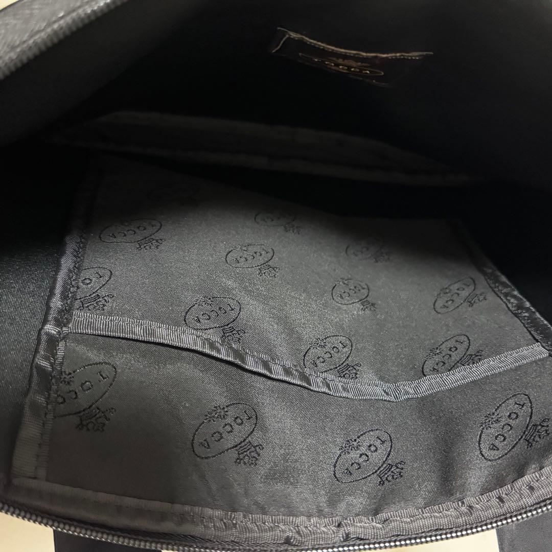 tooca トッカ　リボン　PCトートバッグ　PCケース　黒