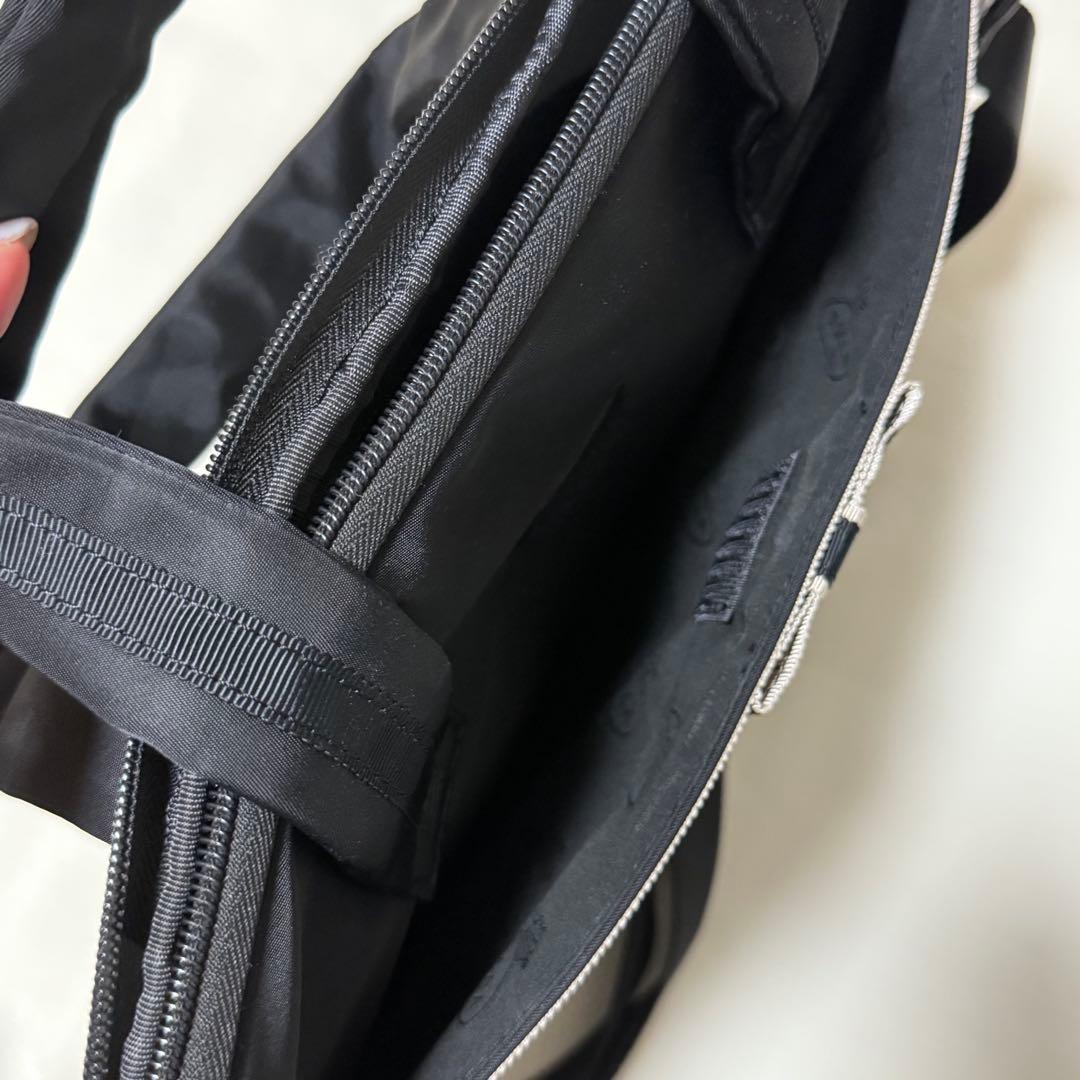 tooca トッカ　リボン　PCトートバッグ　PCケース　黒