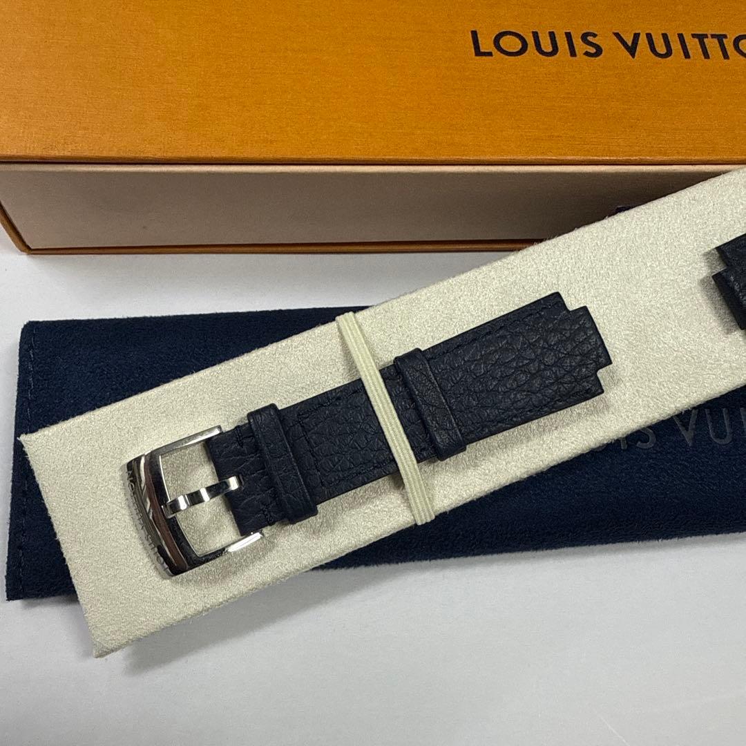 最終価格　ルイヴィトン　時計　ベルト　メンズL ダークネイビー