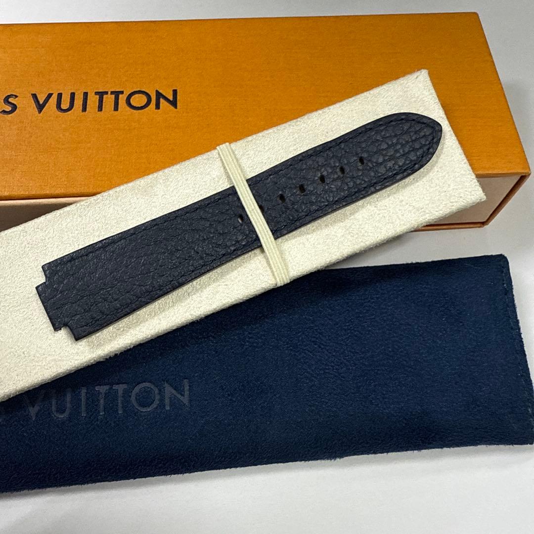最終価格　ルイヴィトン　時計　ベルト　メンズL ダークネイビー
