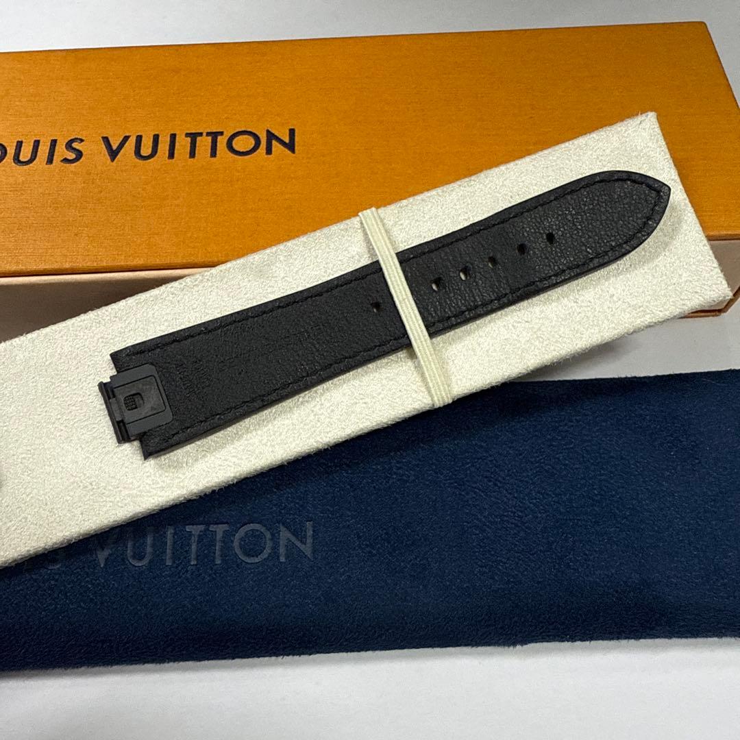 最終価格　ルイヴィトン　時計　ベルト　メンズL ダークネイビー