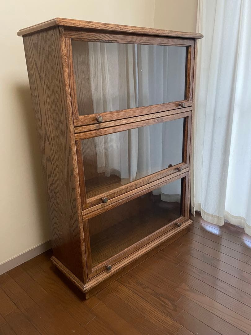 木製ブックシェルフ　アンティーク本棚　アメリカン・アンティーク　アンティーク家具