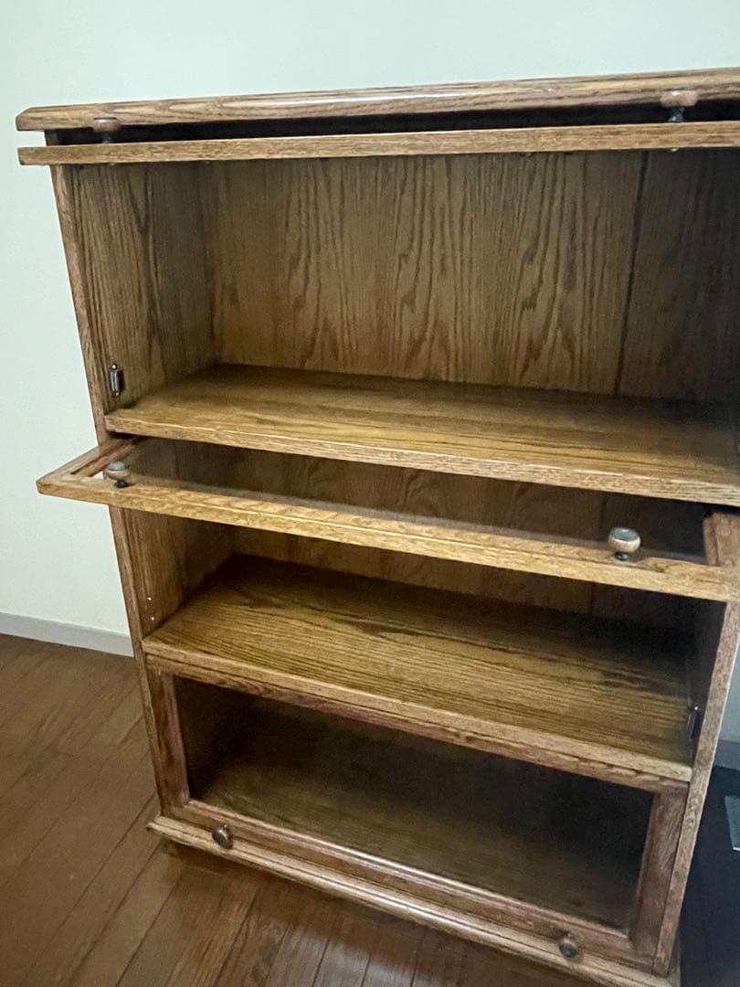 木製ブックシェルフ　アンティーク本棚　アメリカン・アンティーク　アンティーク家具