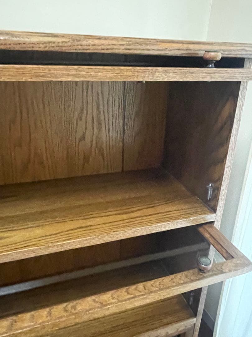 木製ブックシェルフ　アンティーク本棚　アメリカン・アンティーク　アンティーク家具