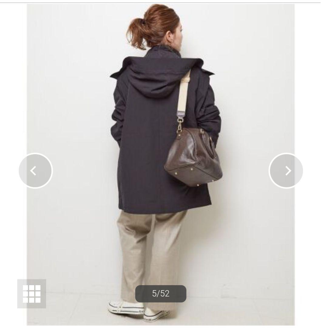 スピックアンドスパン CNフーディーライナー3WAYブルゾン ブラック 38