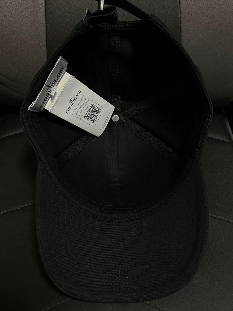STONE  Cap Black ストーンアイランド キャップ 帽子