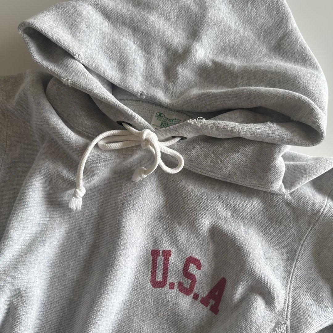 【希少】RHC ロンハーマン グレー パーカー チャンピオン フード