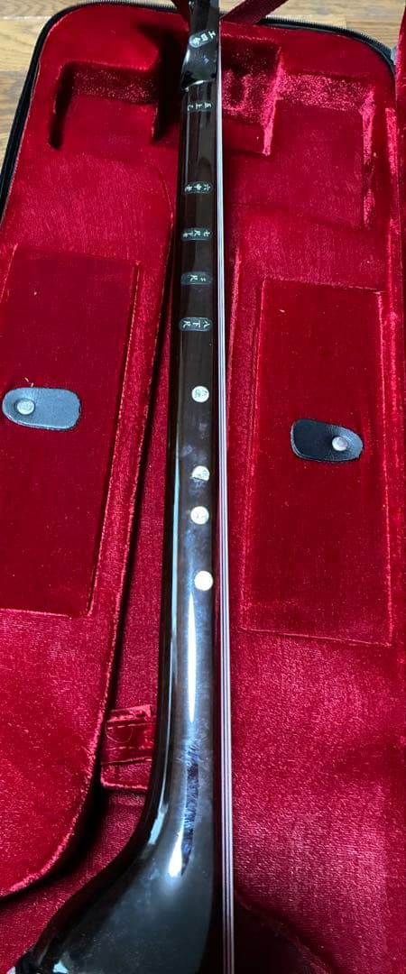 三線 人工蛇革 ケース付き