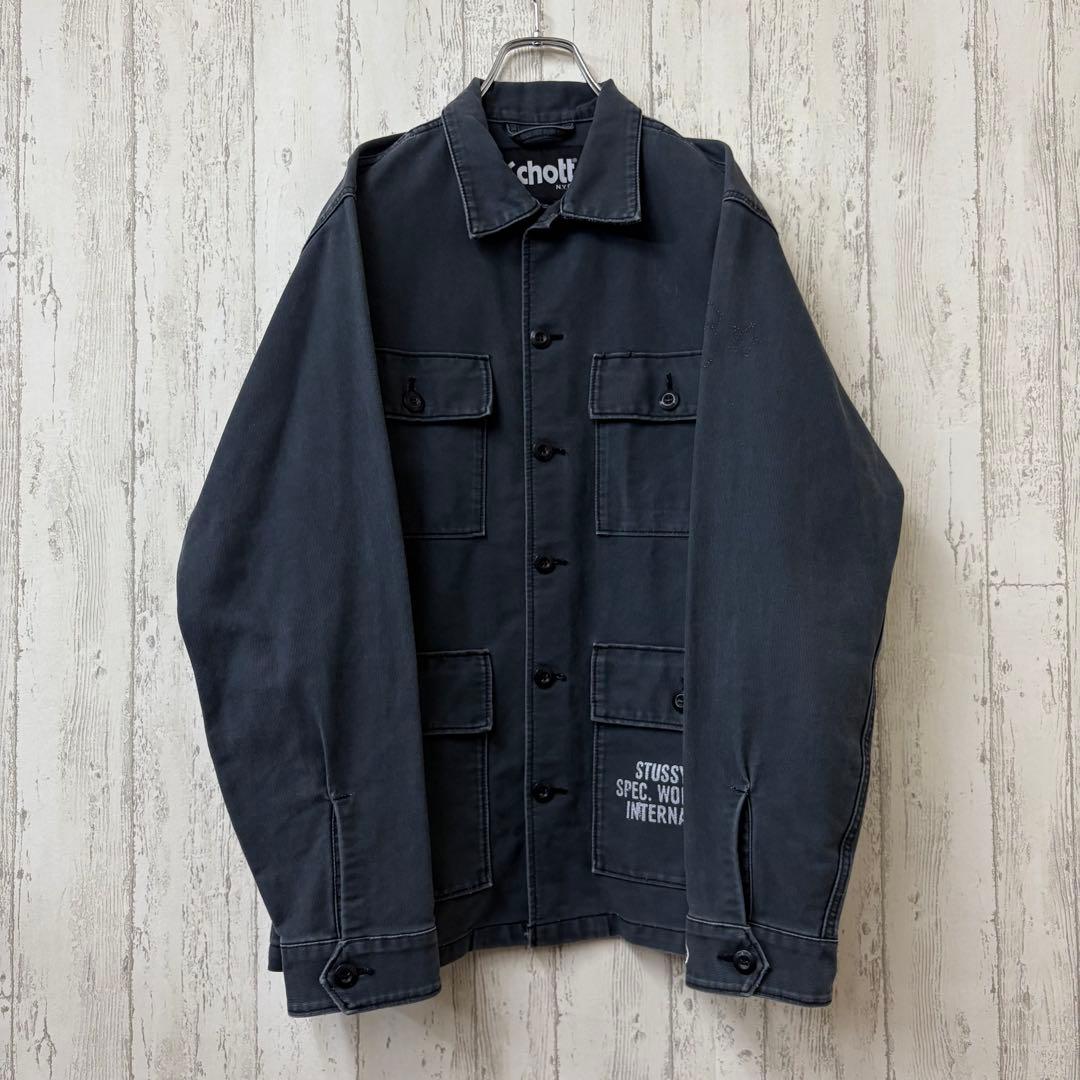 【激レア】STUSSY ステューシー　Shott カバーオール　ジャケット