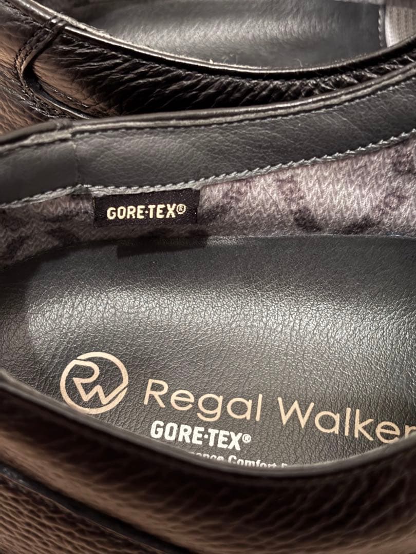 美品リーガルウォーカー Uチップ ブラック ゴアテックスRegal Walker