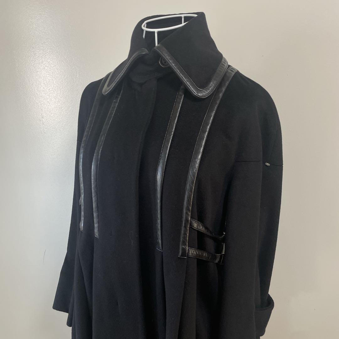 マックスマーラ スポーツマックス ウール　フレア　ロングコート　ブラック　36