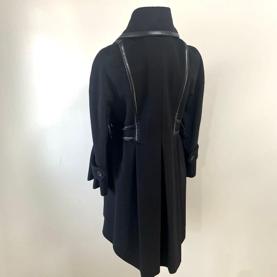 マックスマーラ スポーツマックス ウール　フレア　ロングコート　ブラック　36