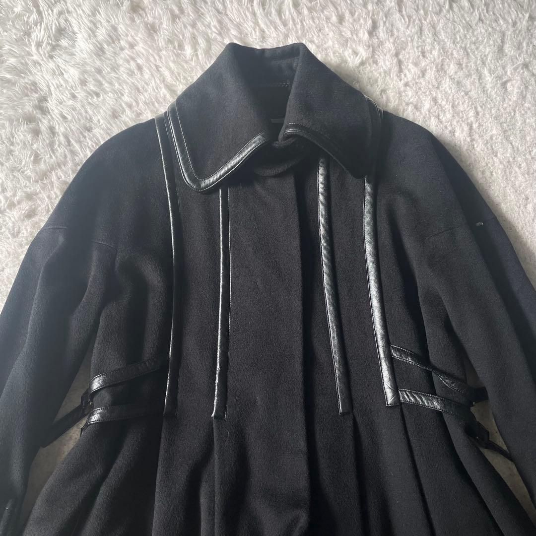 マックスマーラ スポーツマックス ウール　フレア　ロングコート　ブラック　36