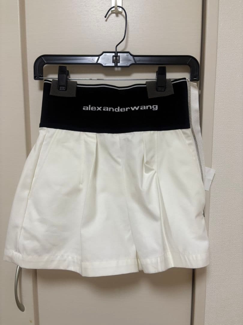 alexanderwang プリーツショートパンツ ホワイト