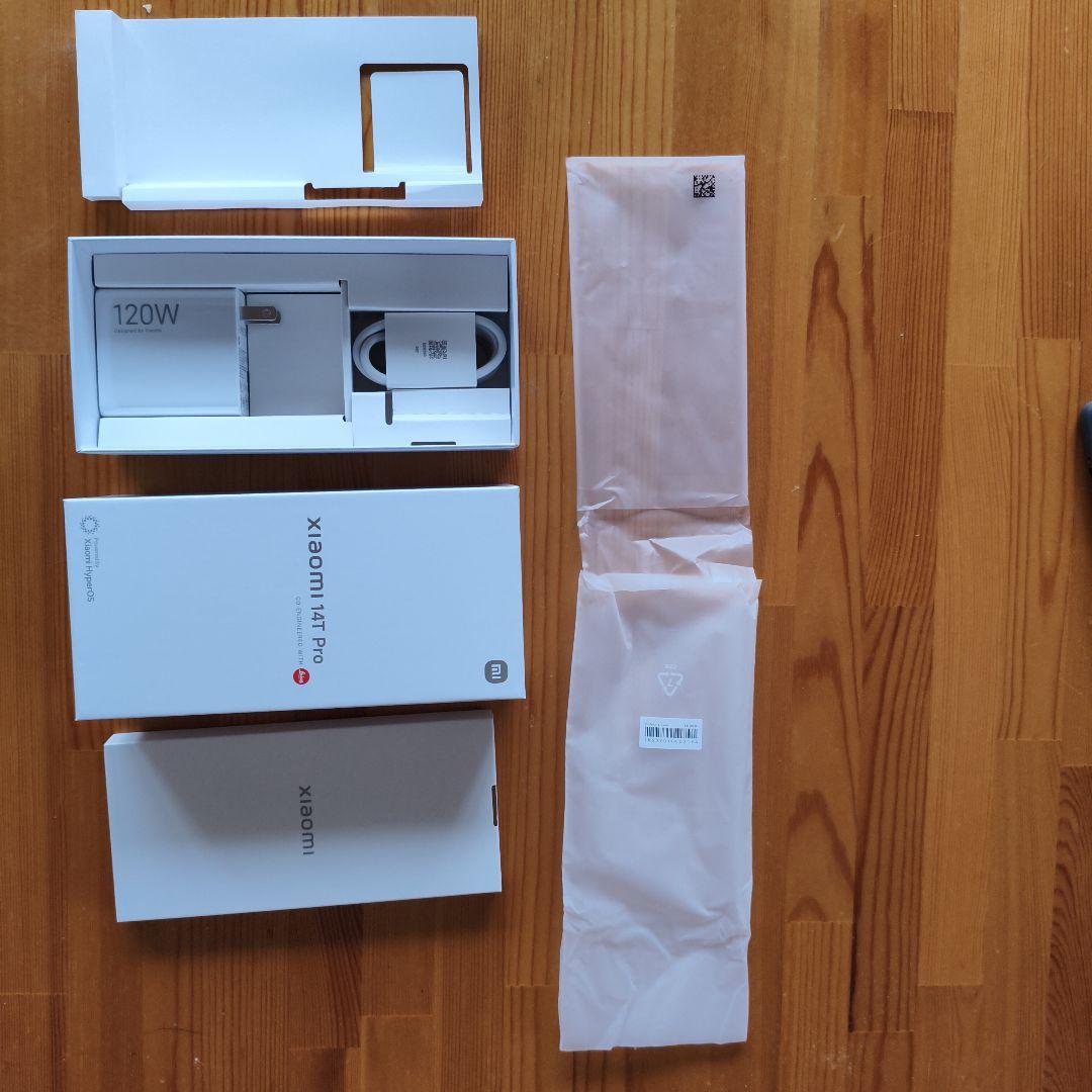 値下げ交渉可　Xiaomi 14T Pro 120W充電器セット箱のみ　本体なし