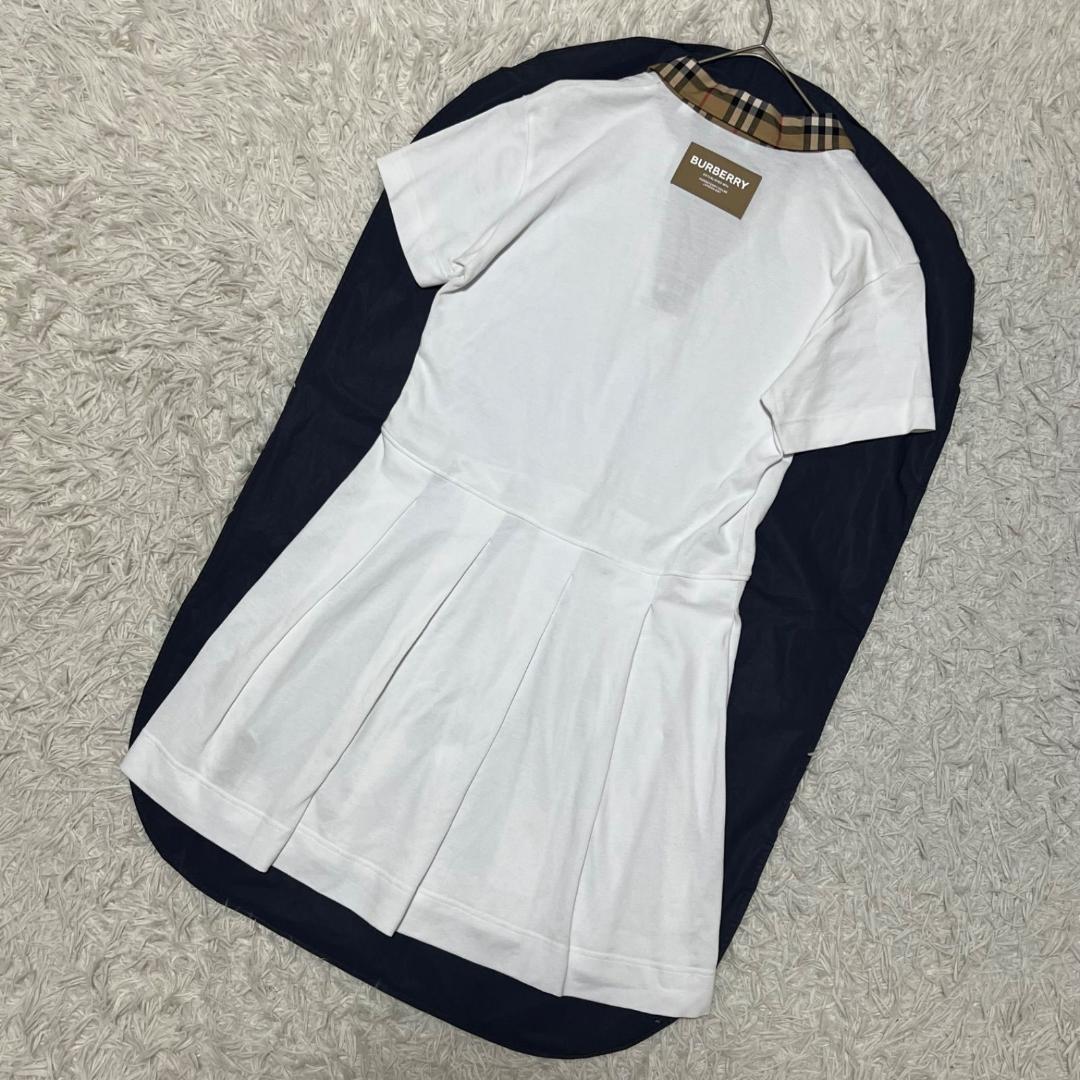 美品✨現行 バーバリー ノバチェック プリーツ フレア ポロシャツワンピース