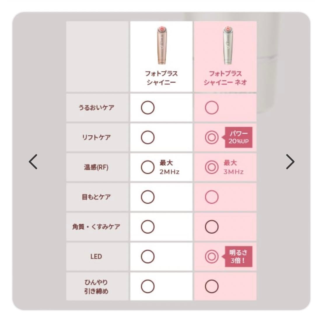 RF美顔器 フォトプラス シャイニー ネオ　YA-MAN ヤーマン