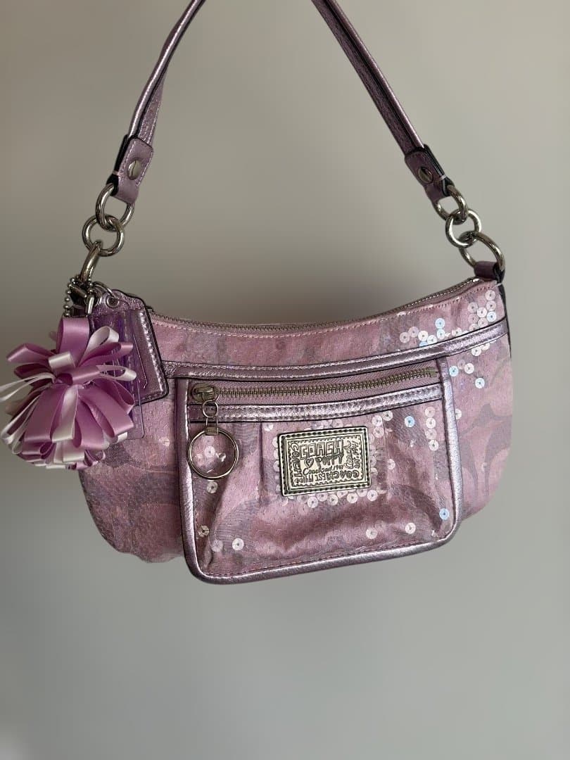 コーチ ポピー ピンク 2way ショルダーバッグ　14541