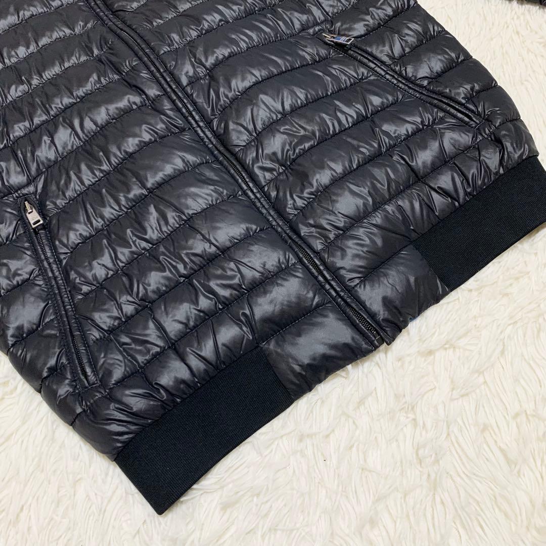 【aks】プラダ ボンバー SGH827 ロゴプレート ブラック 46