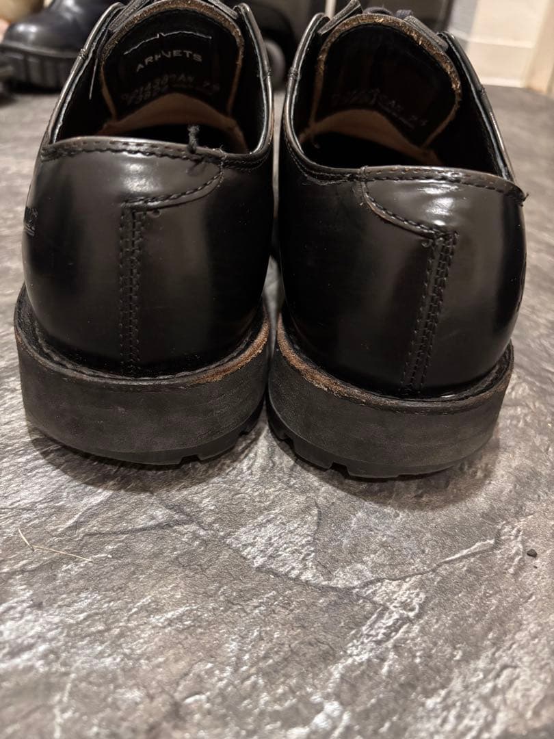 Danner ブラックレザーシューズ ジッパー付き