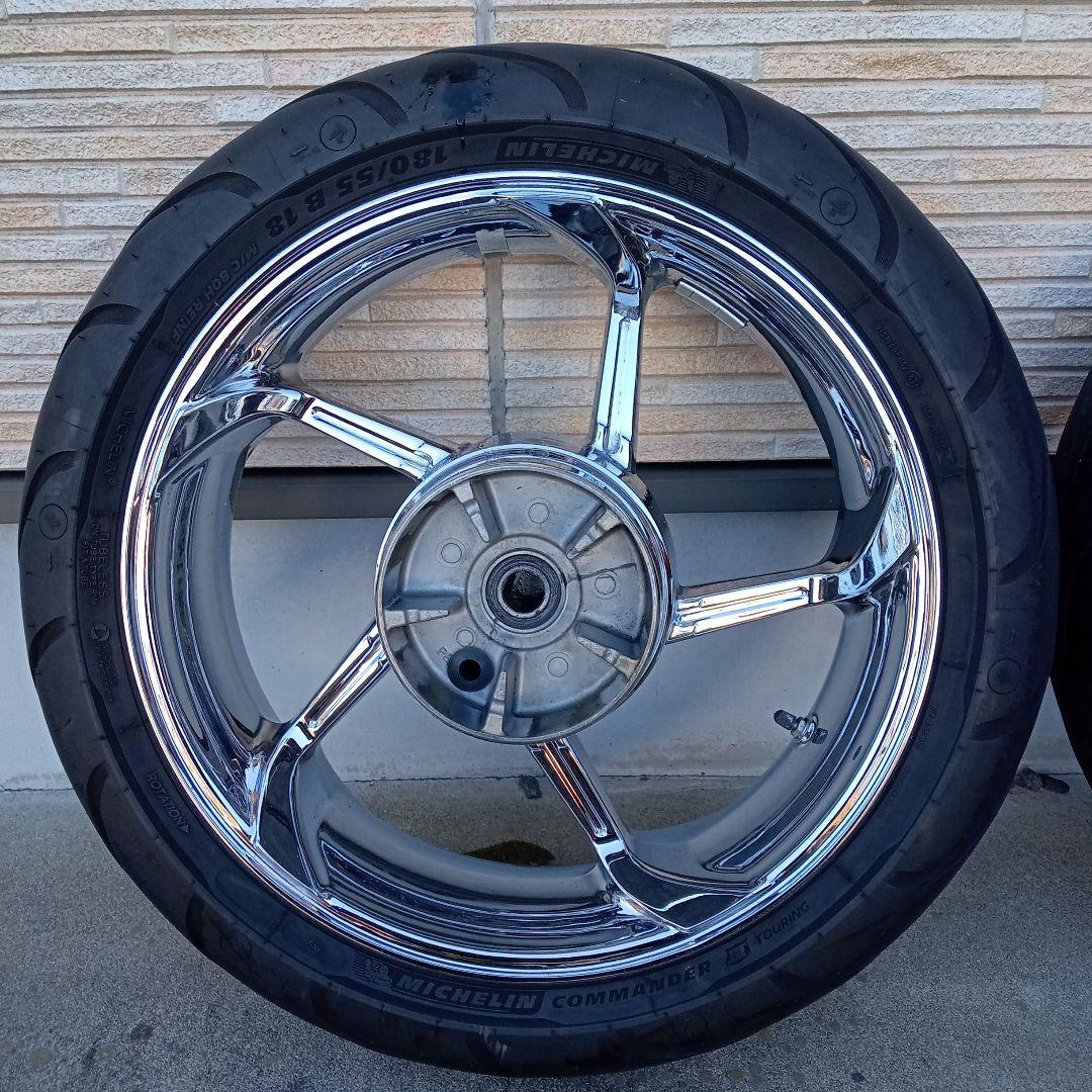 カ*ス様 ハーレー ツーリング 5本スポークホイール 前後セット