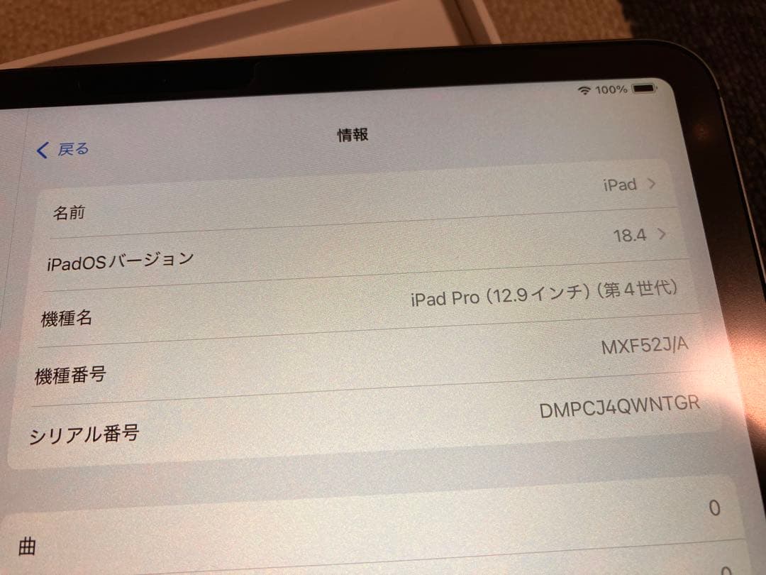 iPad pro 12.9(第4世代) 256GB Cellularモデル