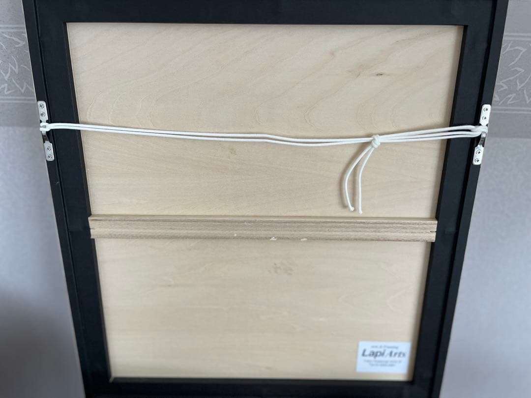 真作　出久根育　肉筆画　絵画　イラスト　アート　カレンダー原画　ネコ