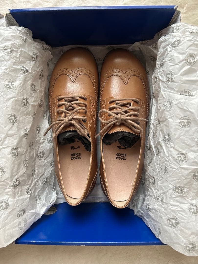 新品未使用⭐︎ビルケンシュトック　ブラウン レザー シューズ