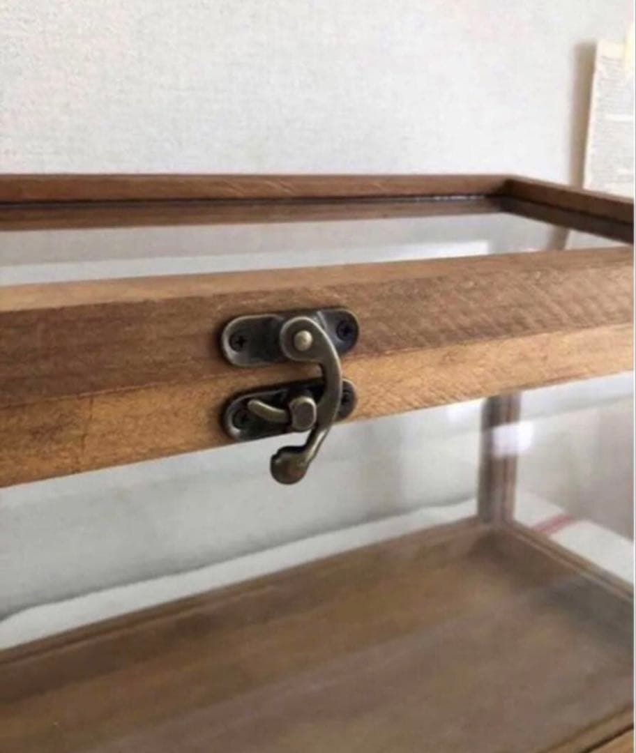 ガラスケース　キャビネット　アンティーク　古道具　ヴィンテージ　ブロカントレトロ