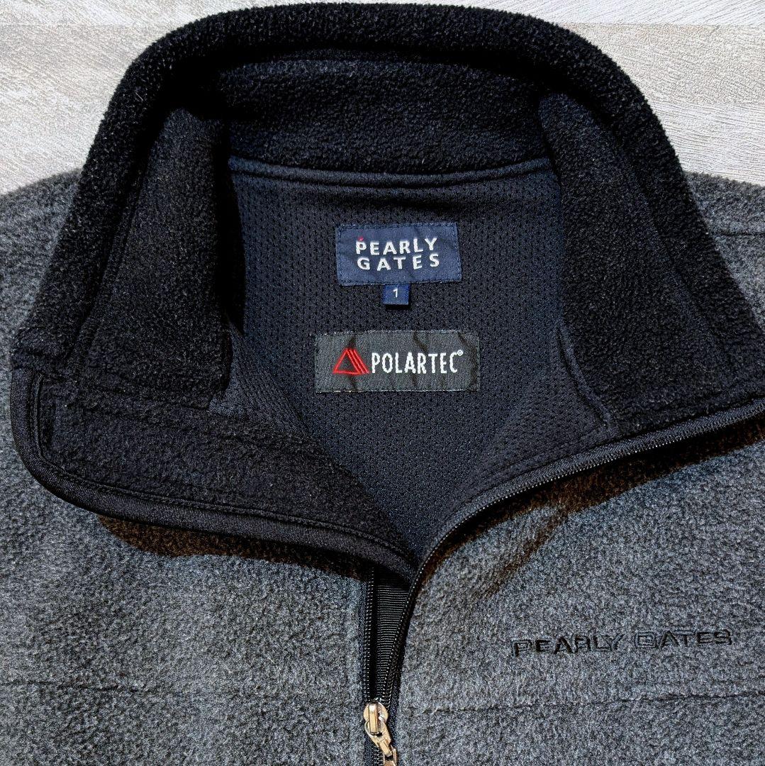 ★冬物最終セール★パーリーゲイツ × ポーラテック フリースベスト グレー M