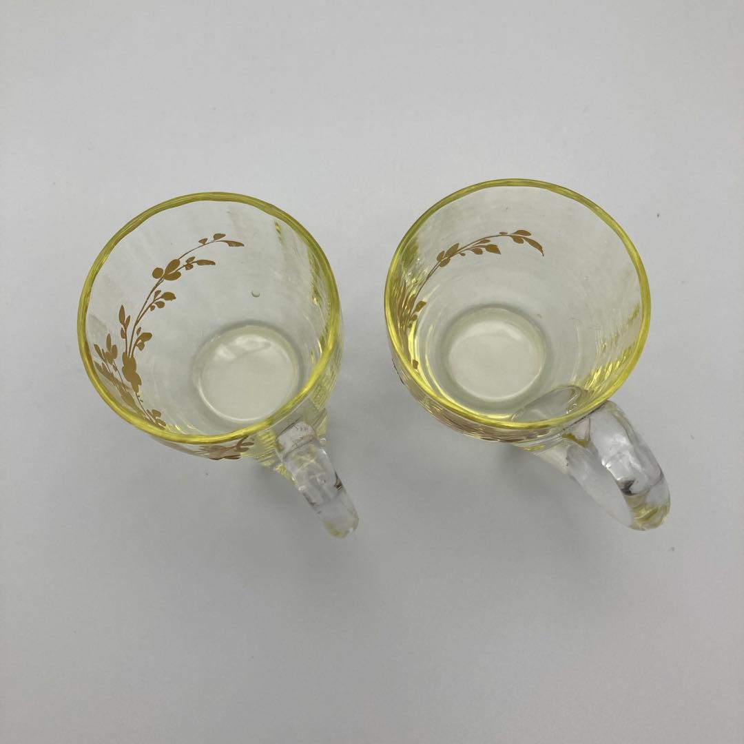 ウランガラス　グラス　ガラスカップ 2個セット