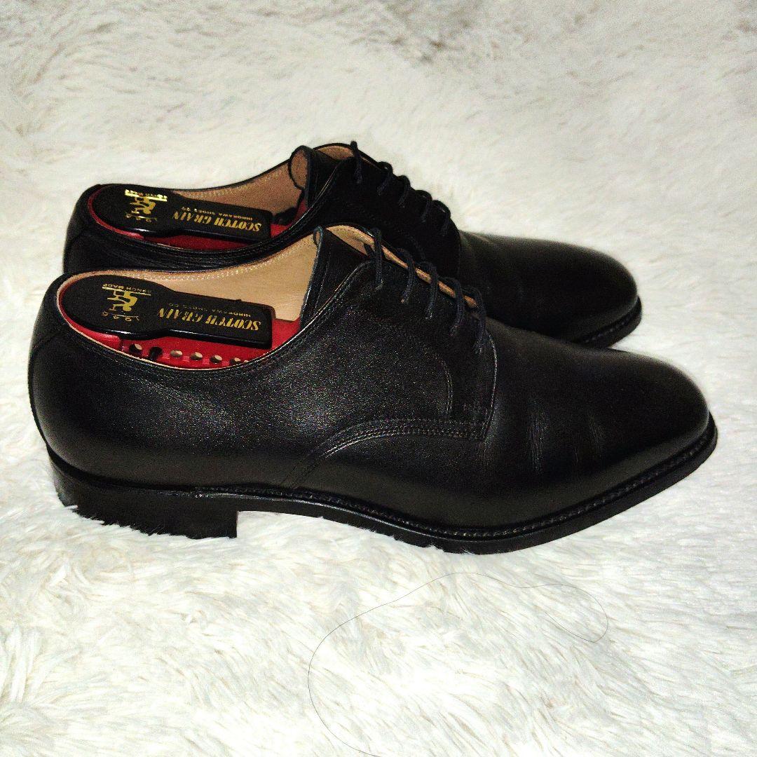 【極美品】スコッチグレイン　3524　アシュランス　プレーントウ　黒　25