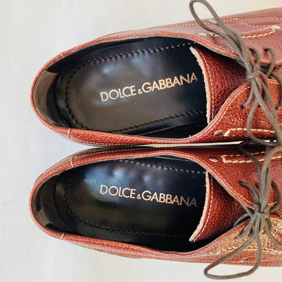 ドルチェ&ガッバーナ 茶色 Uチップ 26.5cm 除菌・消臭済み