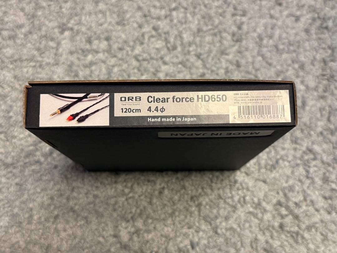 ヘッドホン ORB Clear force HD650 4.4mm 1.2m