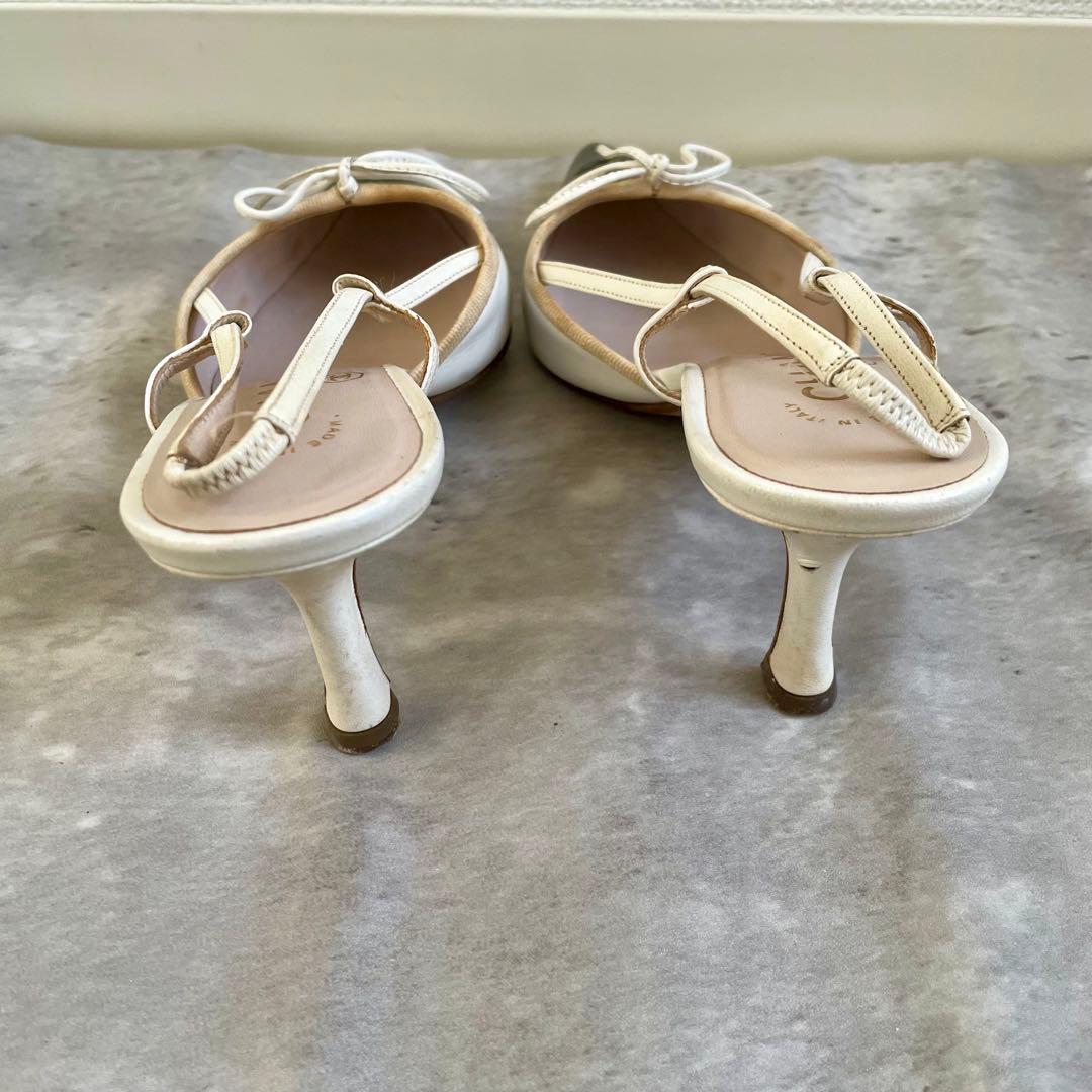 箱あり CHANEL ミュール リボン パンプス バックスリング ココマーク