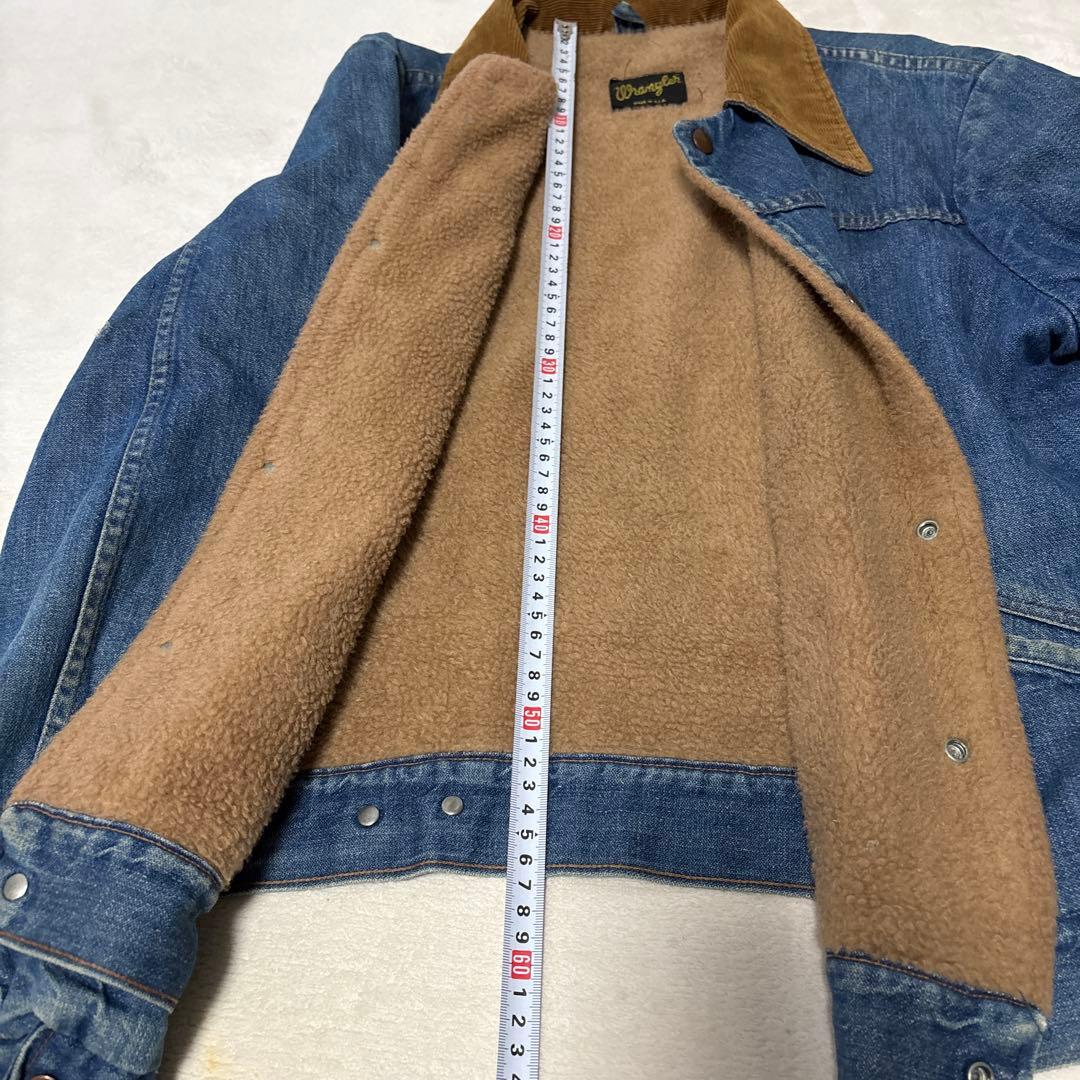 ビンテージWrangler デニムジャケット ボア付き襟コーデュロイ今週限定価格