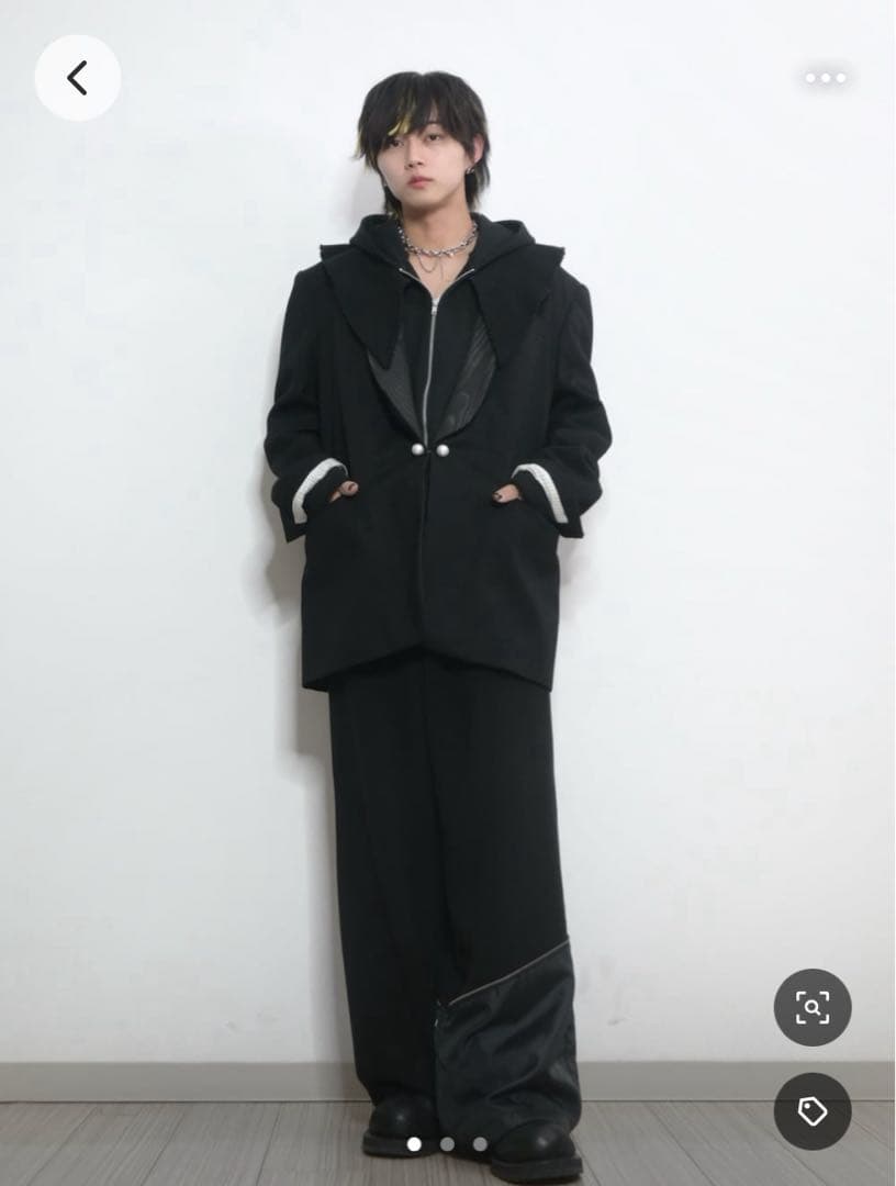 【GRANCY】グランシー リバース レイヤードデザイン スラックス