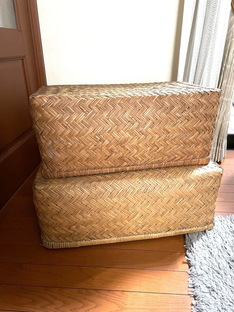 竹行李2個セット