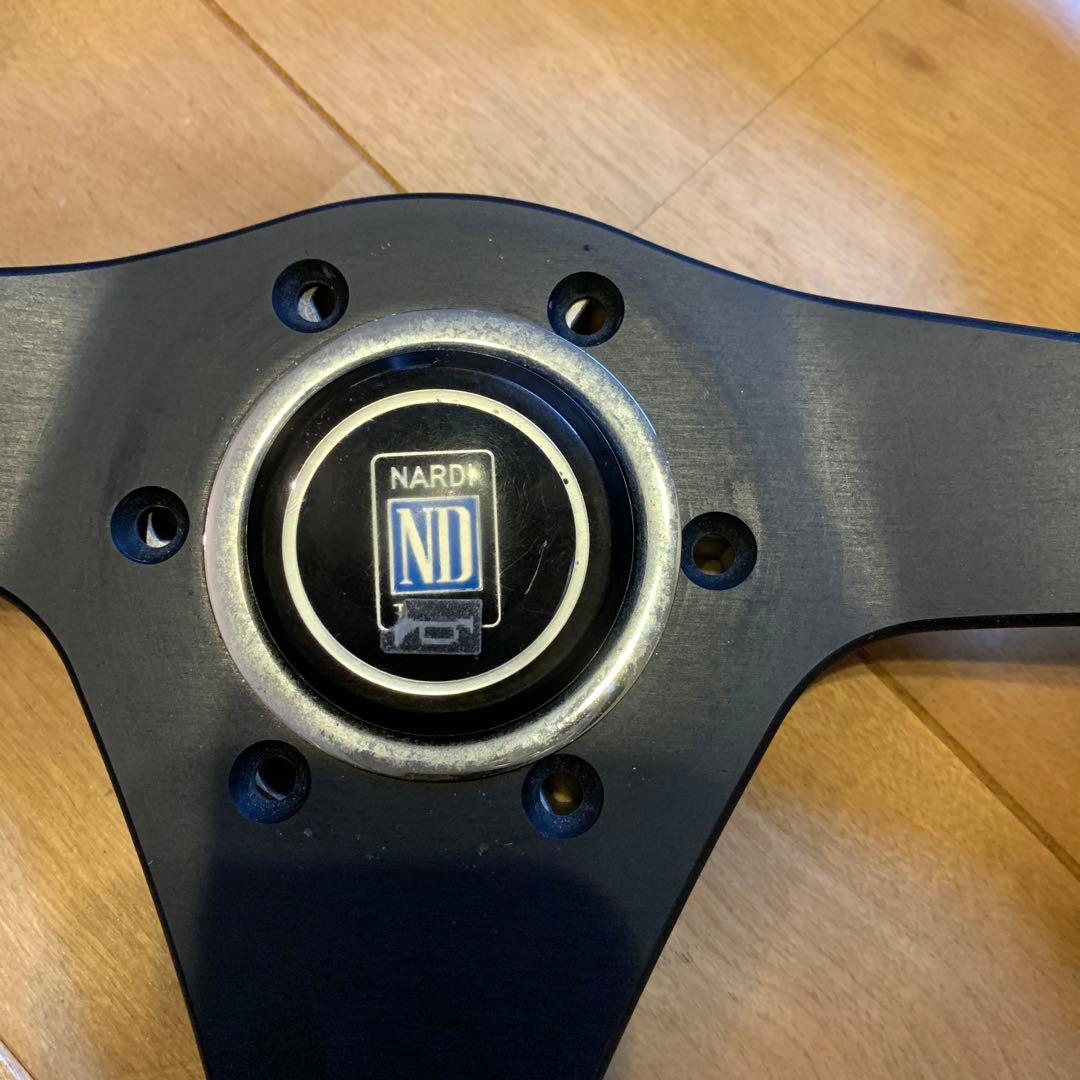 NARDI ND ステアリングホイール ブラック　レザー　Dタイプ