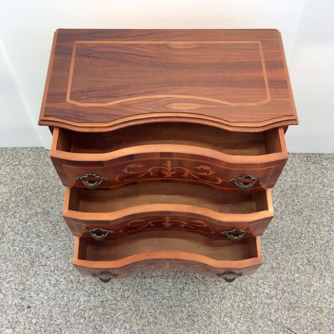 アンティーク調 猫脚 ３段チェスト キャビネット サイドボード