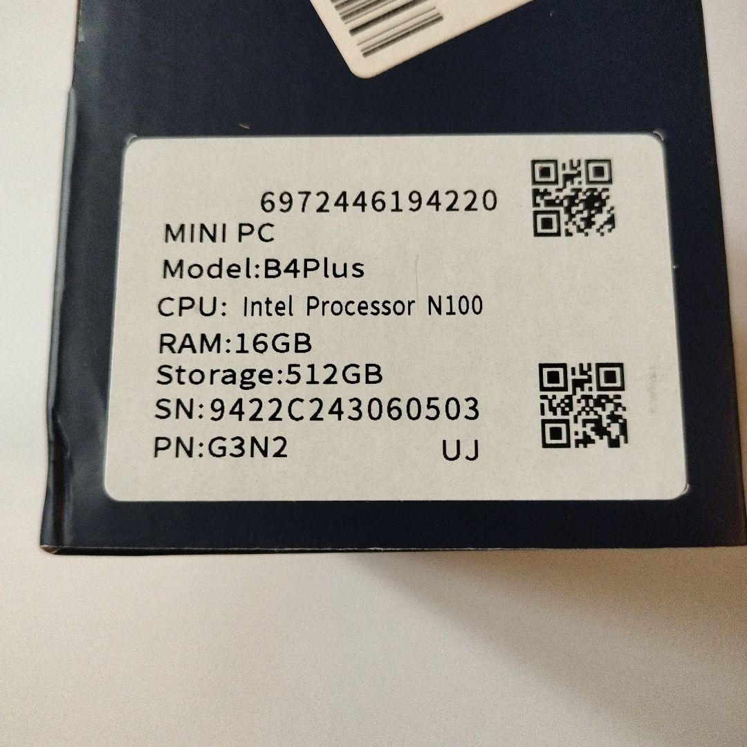 BMAX ミニPC B4 plus HDMIケーブル付き